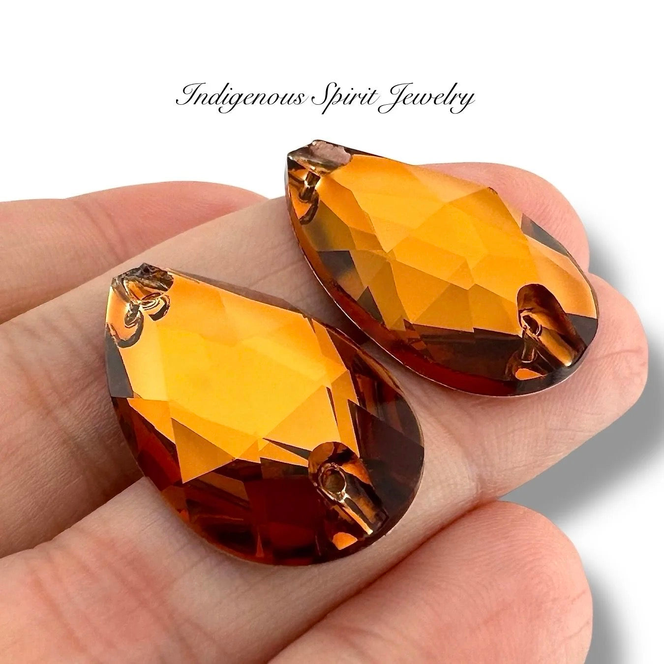 COLLECTION - 17mm x 28mm Teardrop K9 Crystal Sew-on Cabochons