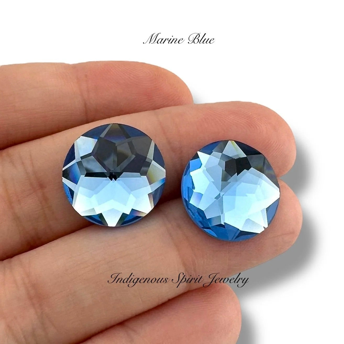 COLLECTION - 16mm Circle Flower Cut K9 Crystal Cabochons