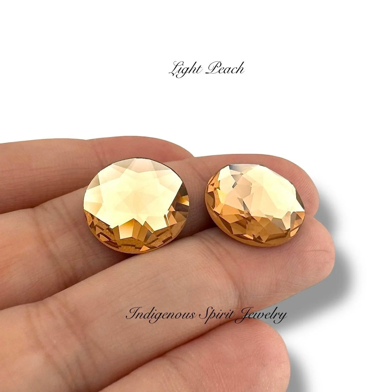 COLLECTION - 16mm Circle Flower Cut K9 Crystal Cabochons