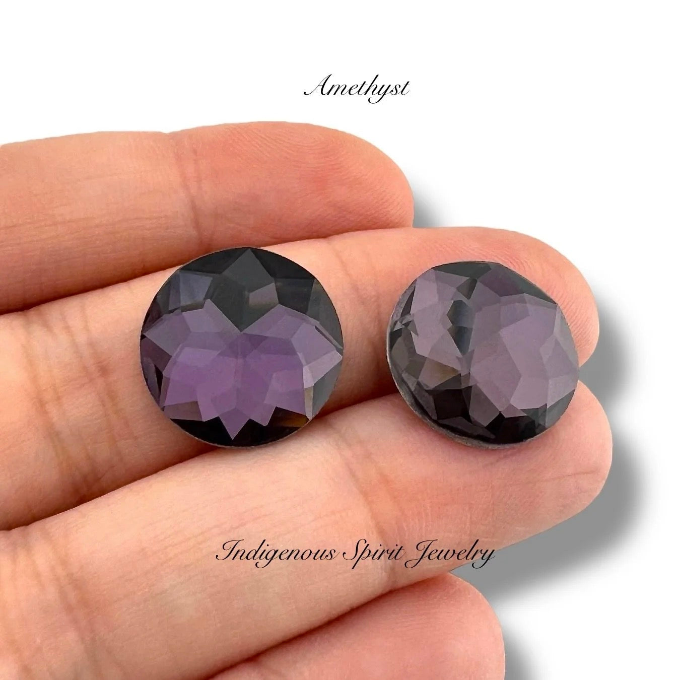 COLLECTION - 16mm Circle Flower Cut K9 Crystal Cabochons