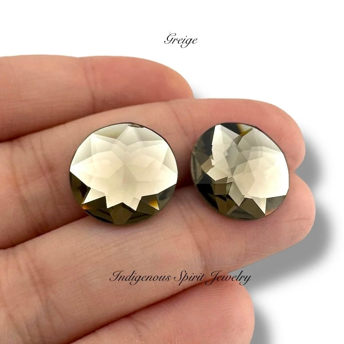 COLLECTION - 16mm Circle Flower Cut K9 Crystal Cabochons