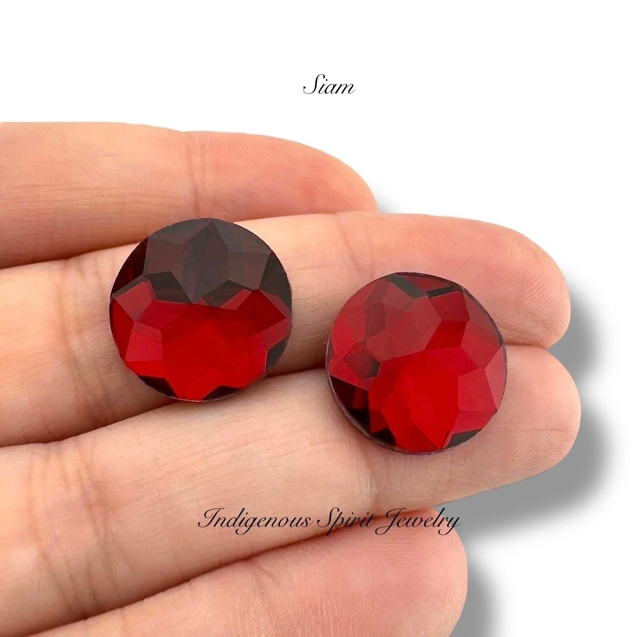 COLLECTION - 16mm Circle Flower Cut K9 Crystal Cabochons