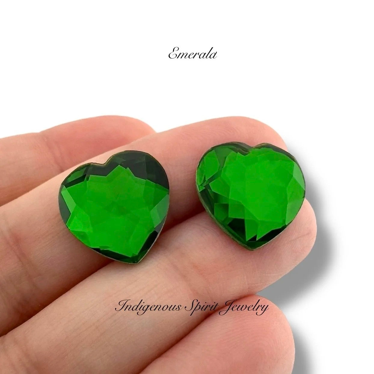 COLLECTION  - 16mm Heart Flower Cut K9 Crystal Cabochons