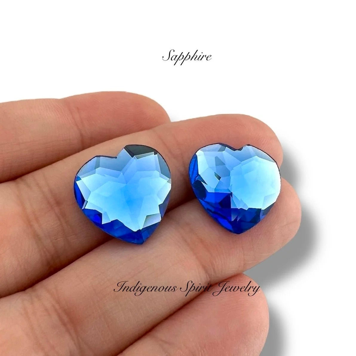 COLLECTION  - 16mm Heart Flower Cut K9 Crystal Cabochons