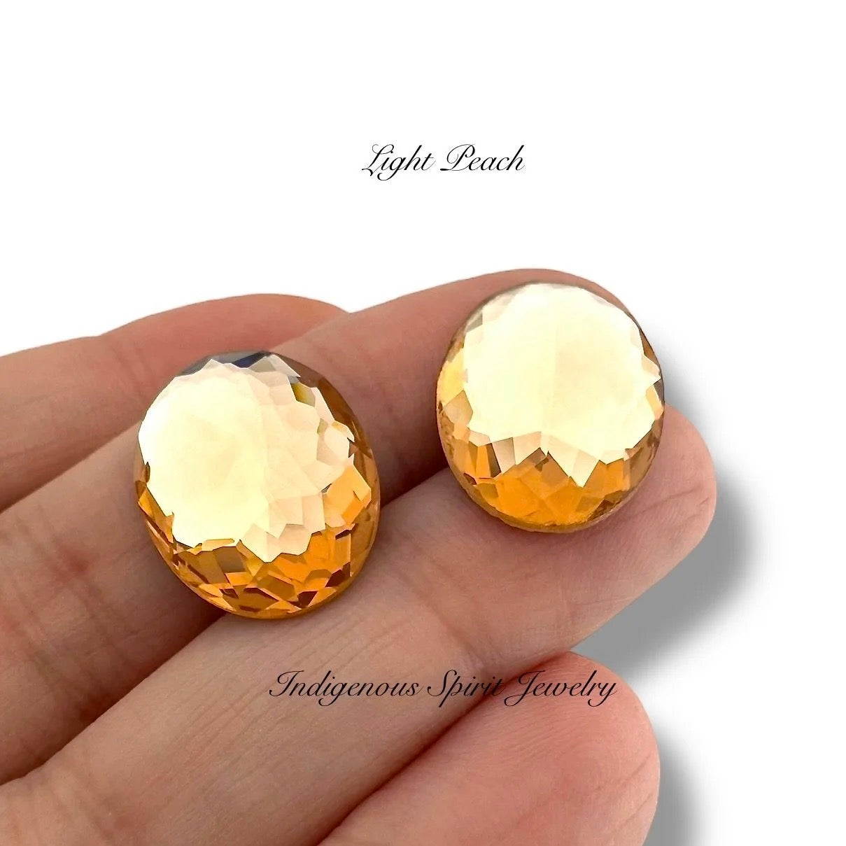 COLLECTION - Oval Flower Cut K9 Crystal Cabochons