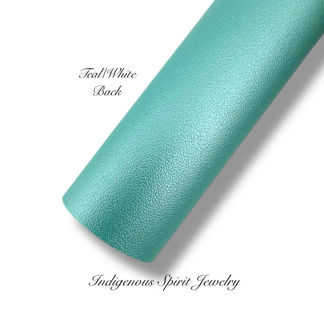 COLLECTION - Teal & Teal Glitter Faux Leather Backing