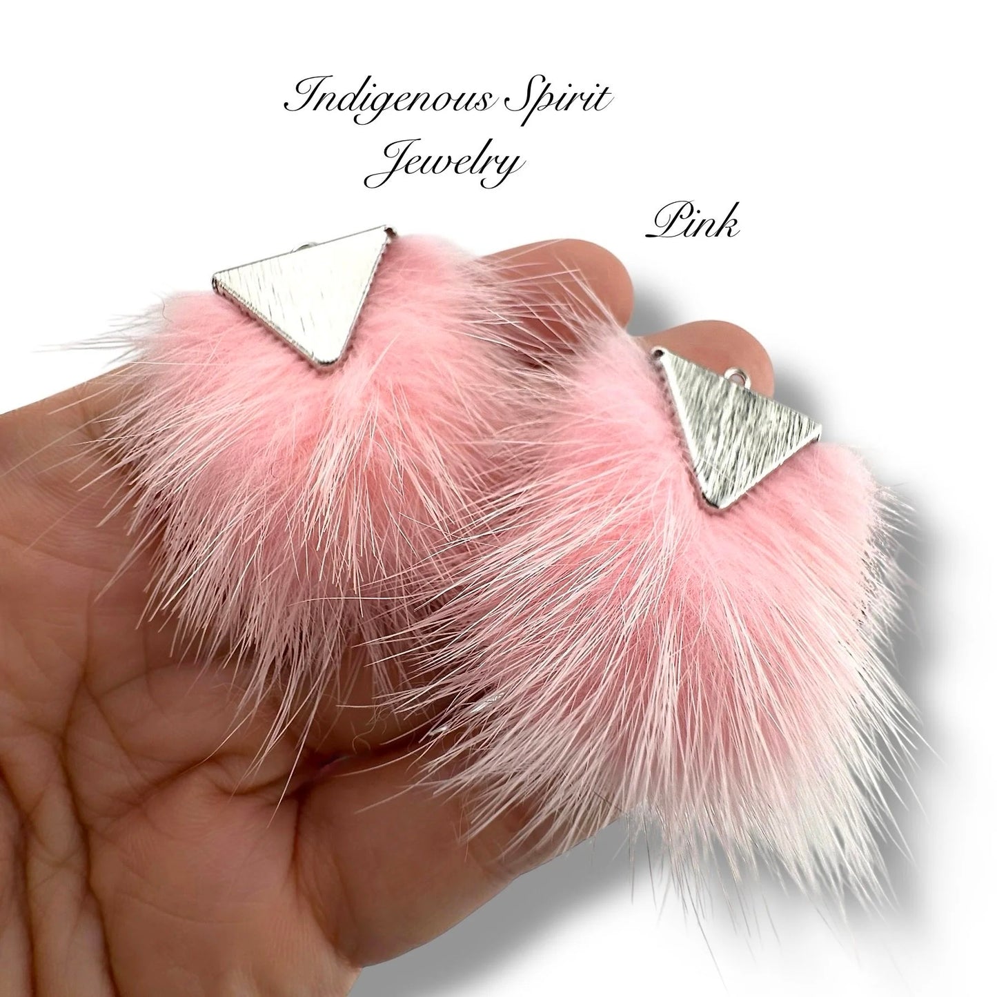 Silver Base - Mini Mink Fur Connectors