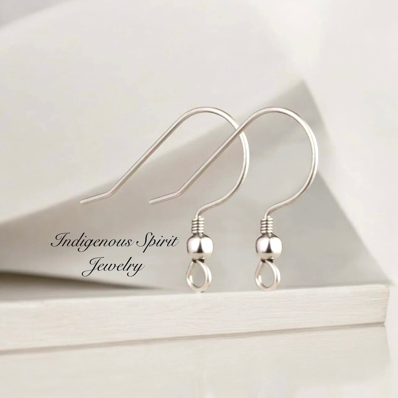 Surgical Stainless Steel Fish Hook Findings - vertical and horizontal hoops