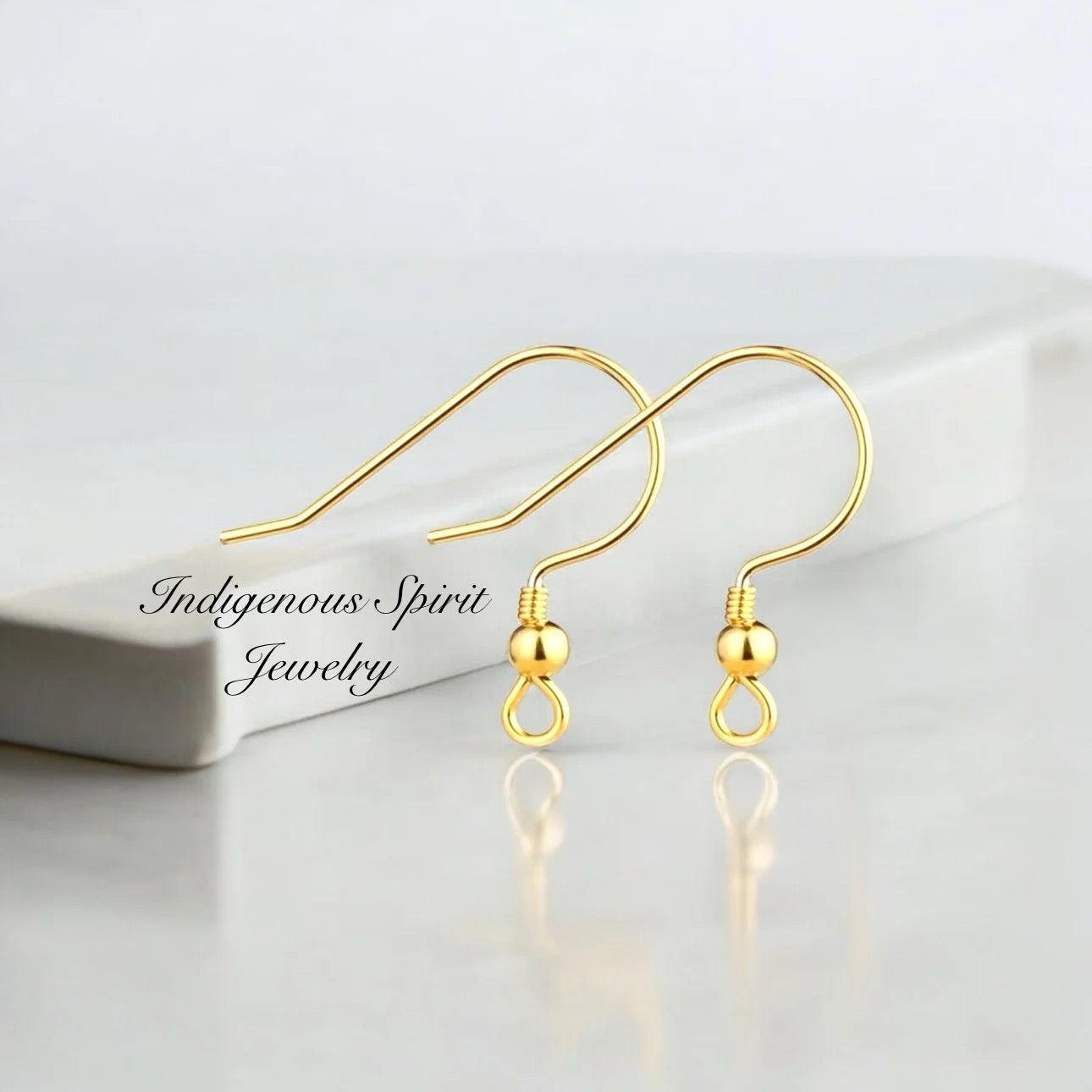 Surgical Stainless Steel Fish Hook Findings - vertical and horizontal hoops