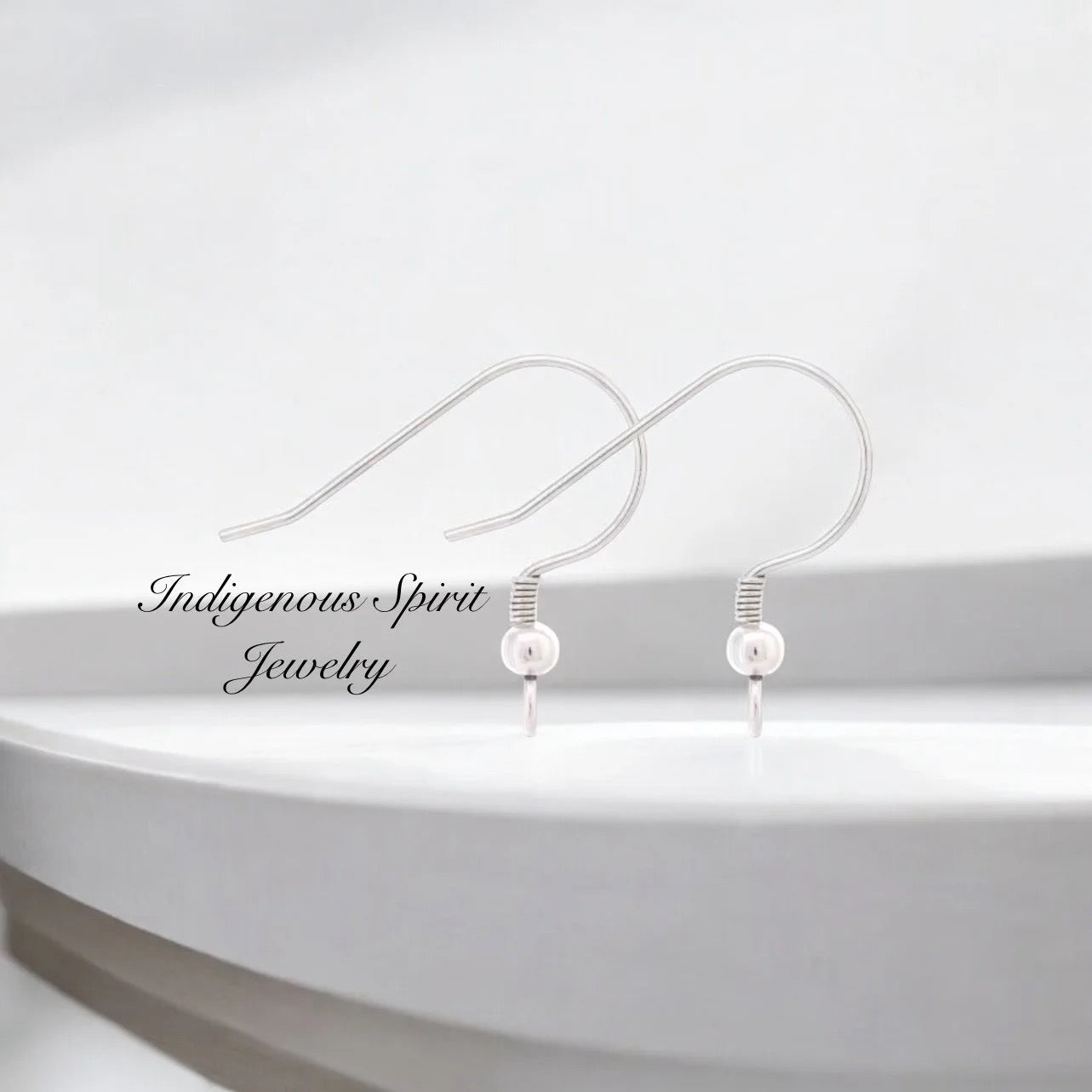 Surgical Stainless Steel Fish Hook Findings - vertical and horizontal hoops