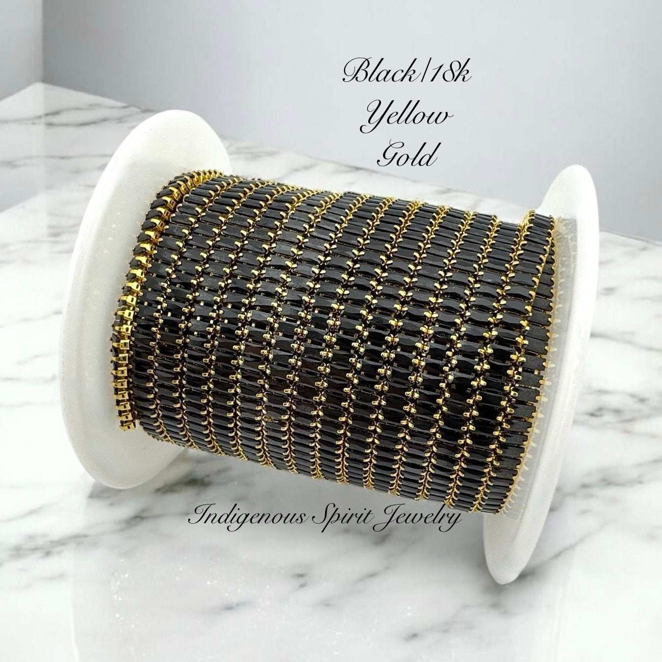 Baguette Cubic Zirconia Banding - 18k Gold Plated