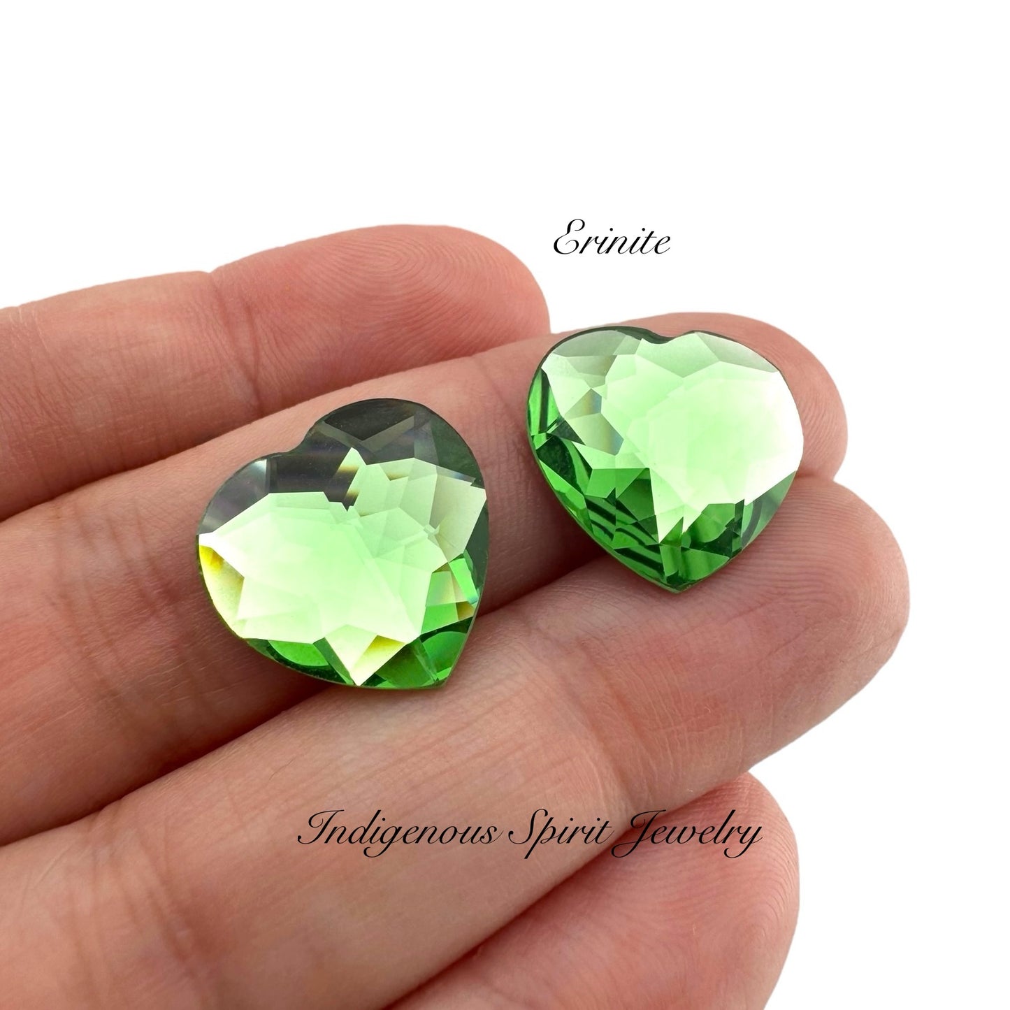 COLLECTION  - 16mm Heart Flower Cut K9 Crystal Cabochons