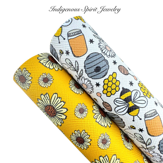 Sunflowers/Bees n' Stuff Faux Leather Collection