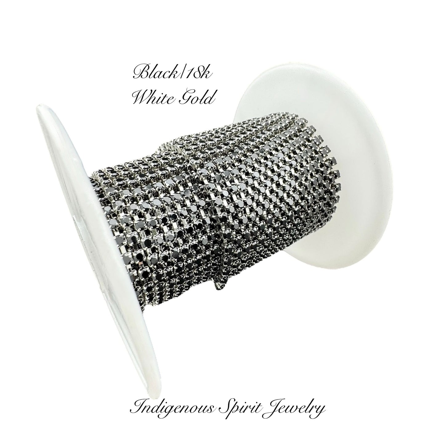 SS6 Circle Style 2 Cubic Zirconia Banding - 18k Gold Plated