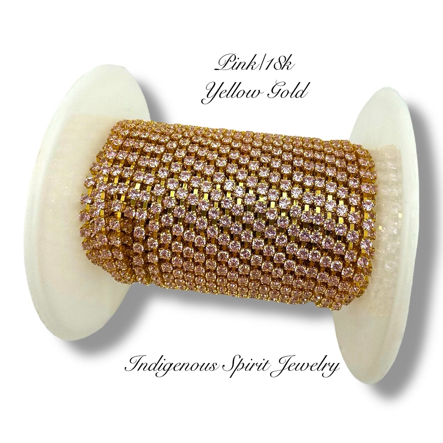 SS6 Circle Style 2 Cubic Zirconia Banding - 18k Gold Plated