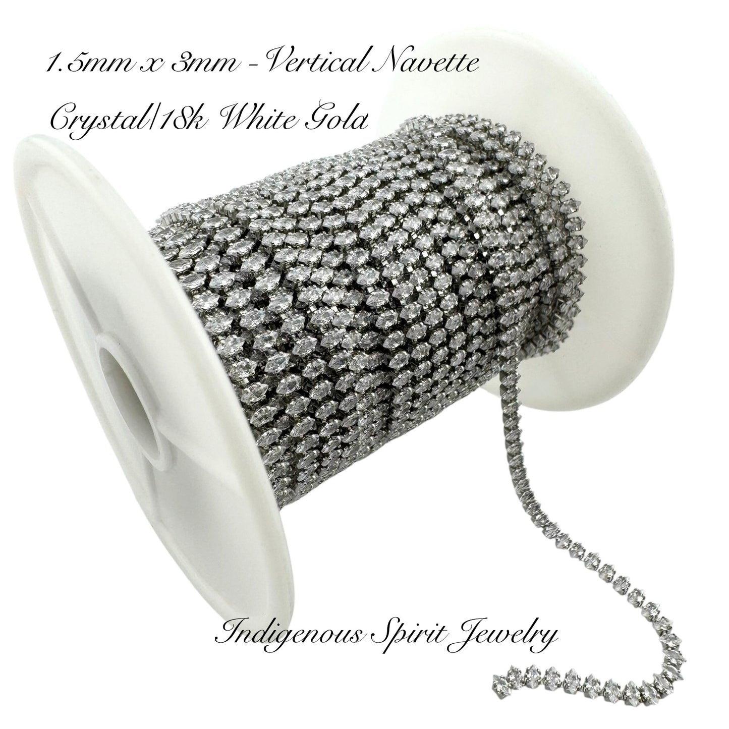 Navette Cubic Zirconia Banding - 18k Gold Plated