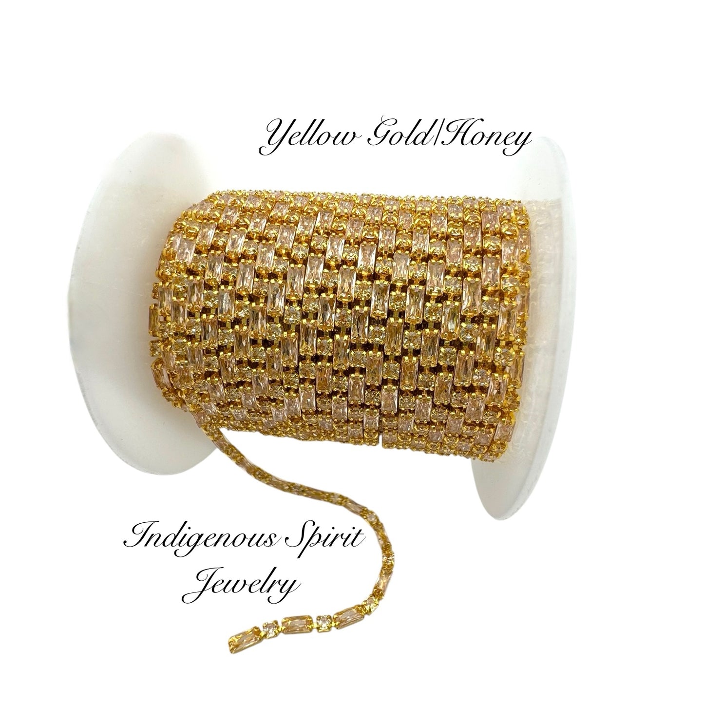 18k Circles & Rectangles Chain Banding