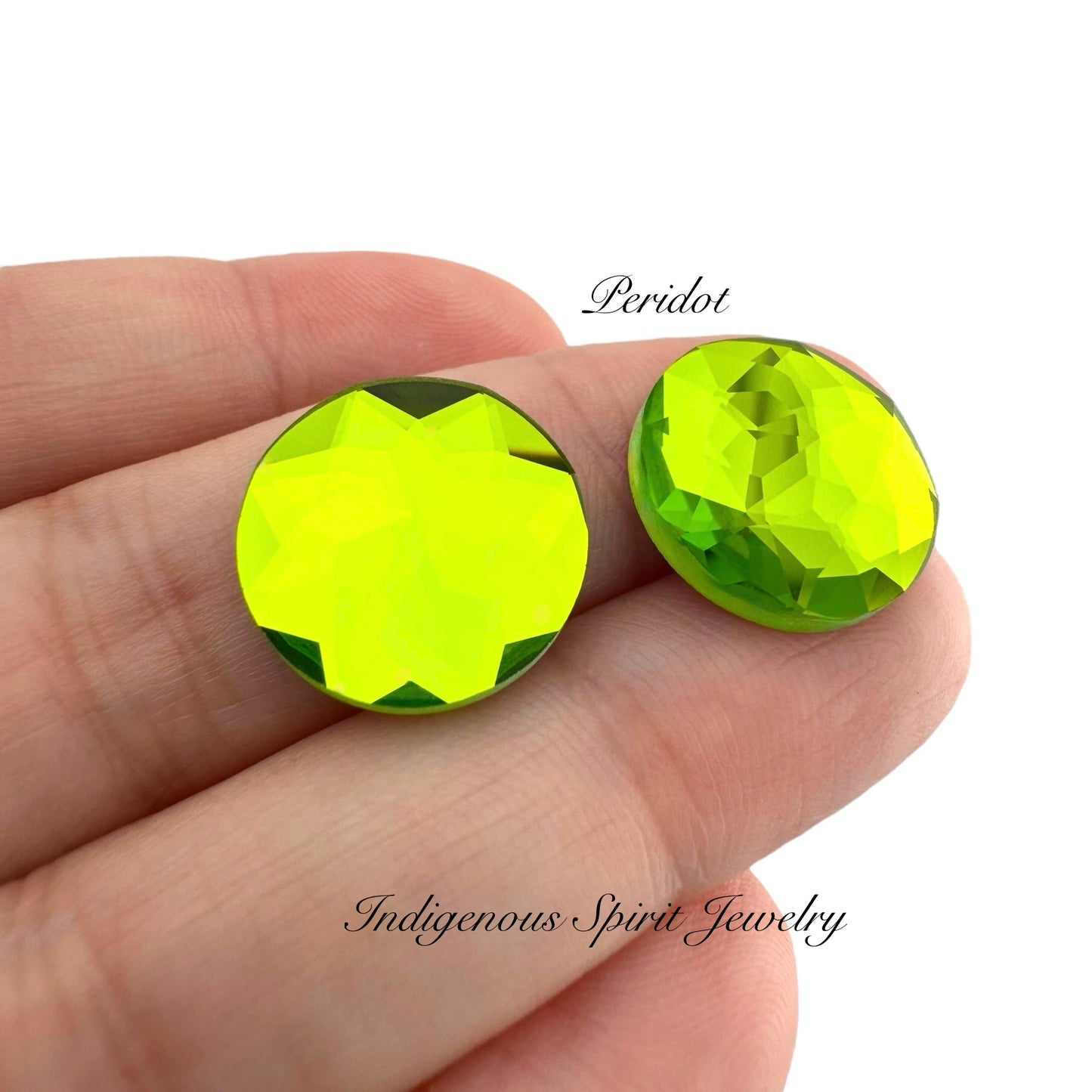 COLLECTION - 16mm Circle Flower Cut K9 Crystal Cabochons