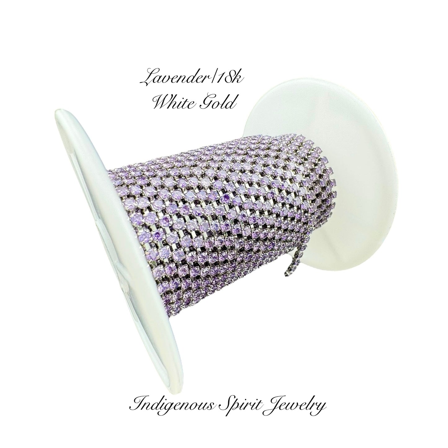 SS6 Circle Style 2 Cubic Zirconia Banding - 18k Gold Plated