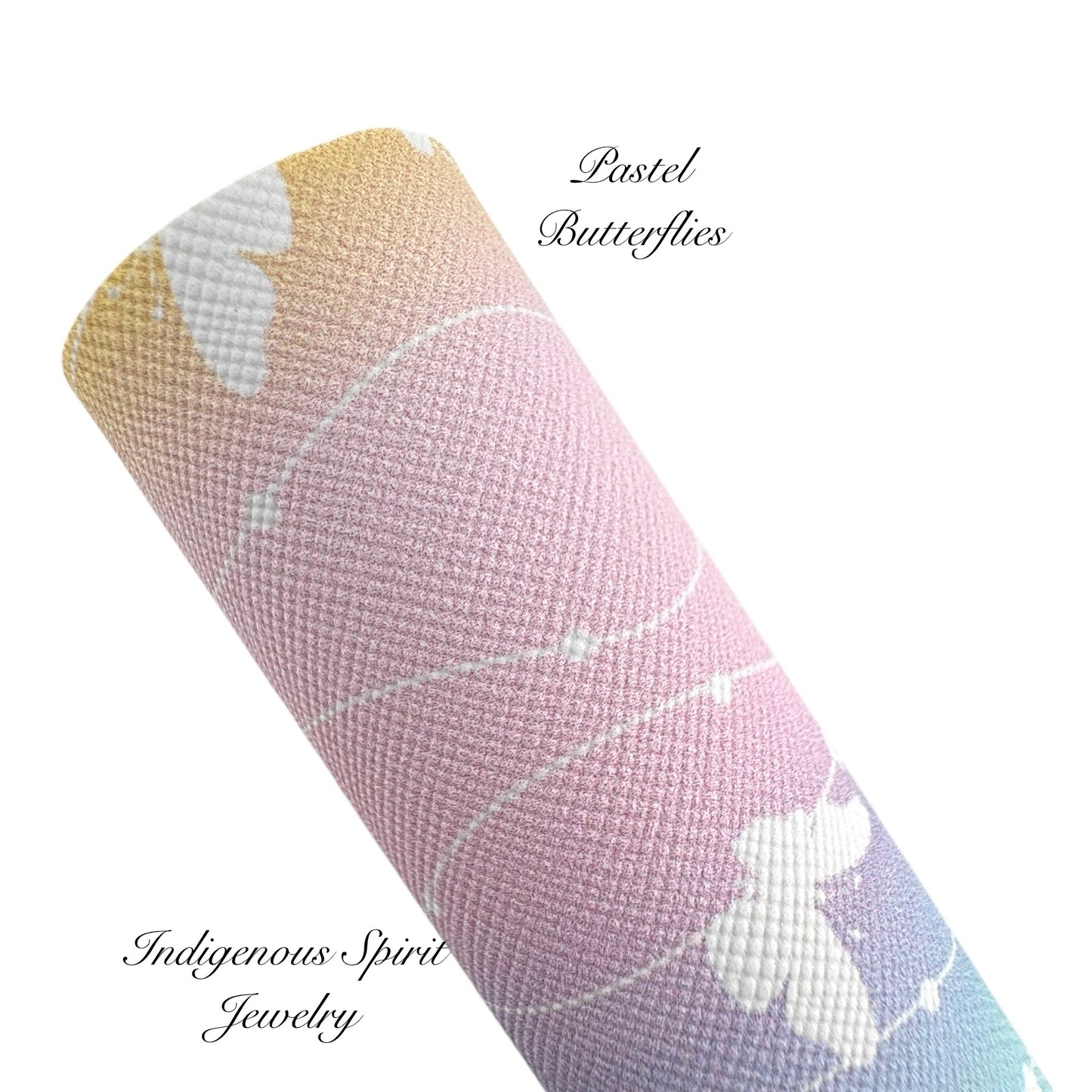 Pastel Butterflies/Hearts & Dots Faux Leather Collection