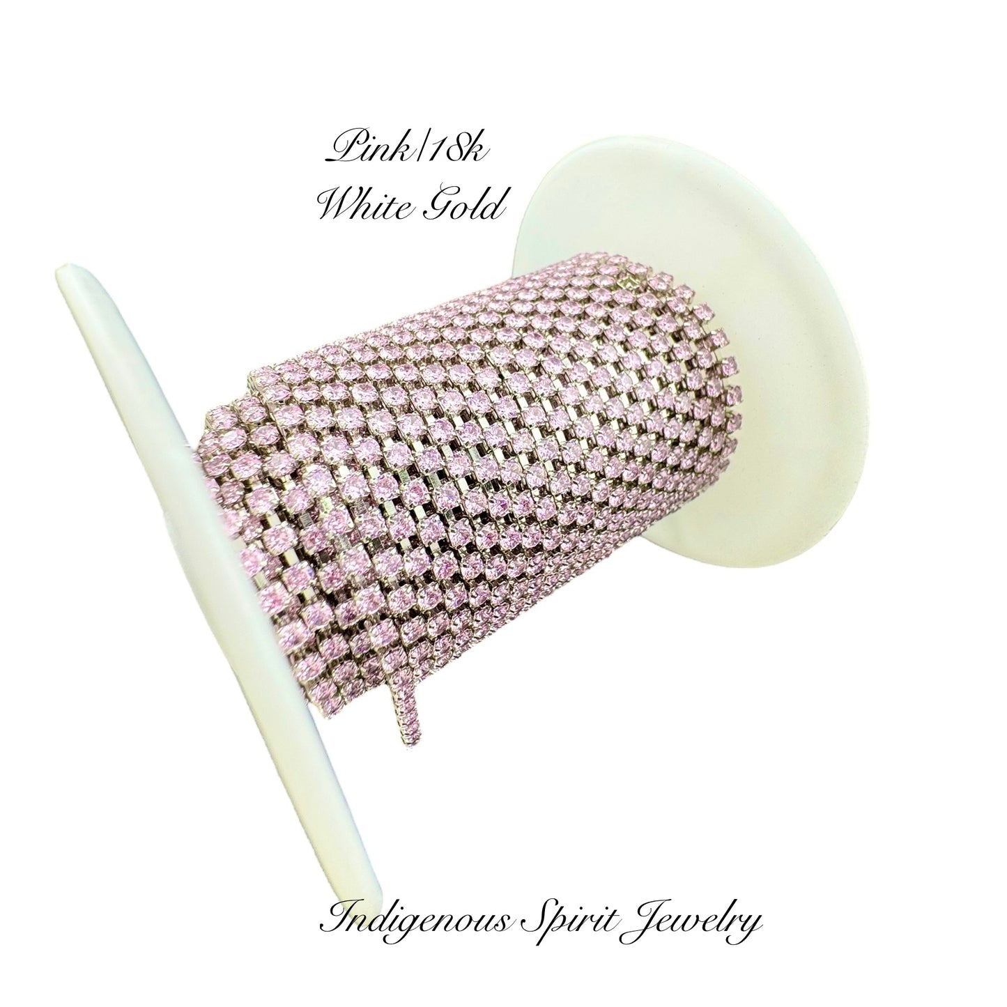 SS6 Circle Style 2 Cubic Zirconia Banding - 18k Gold Plated