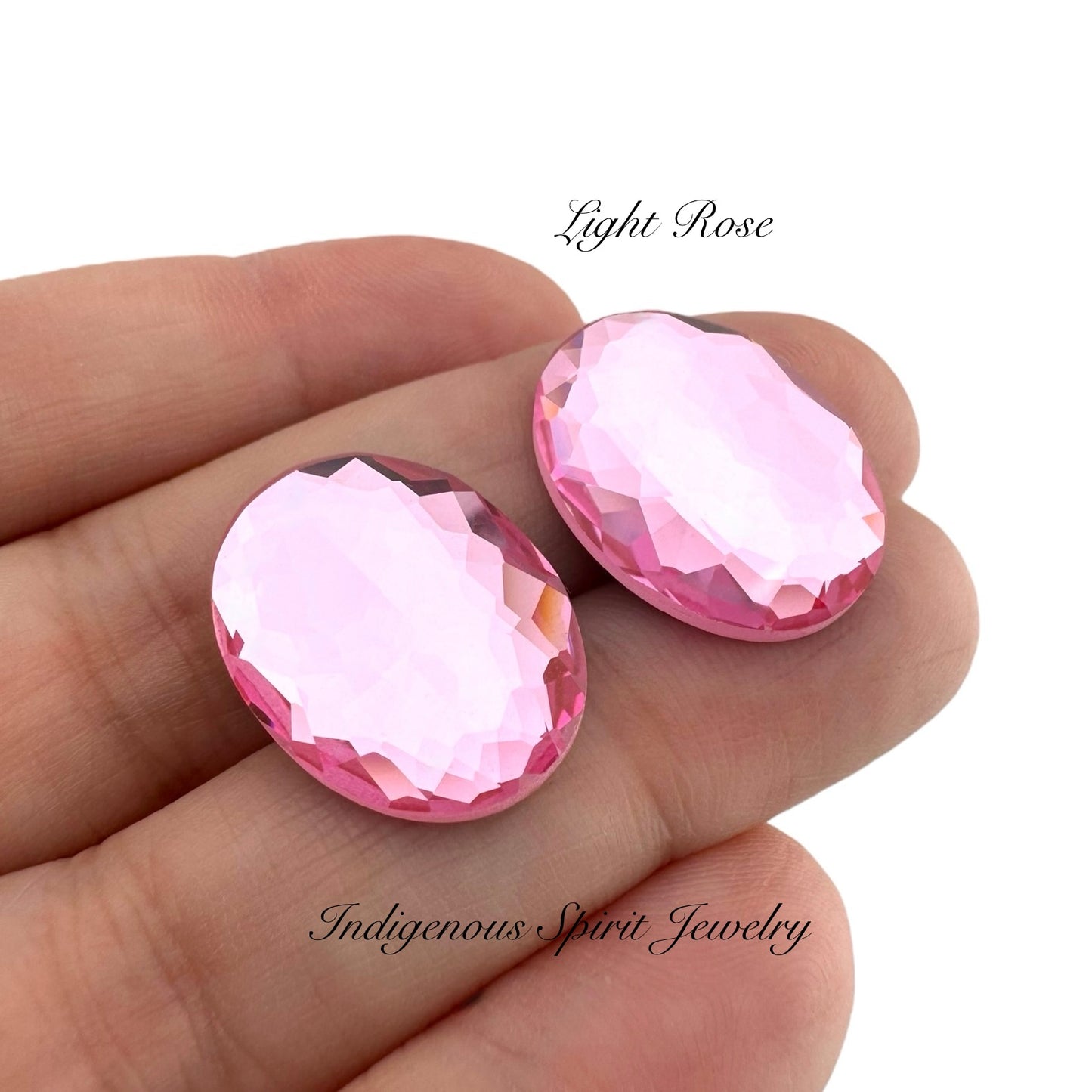 COLLECTION - Oval Flower Cut K9 Crystal Cabochons