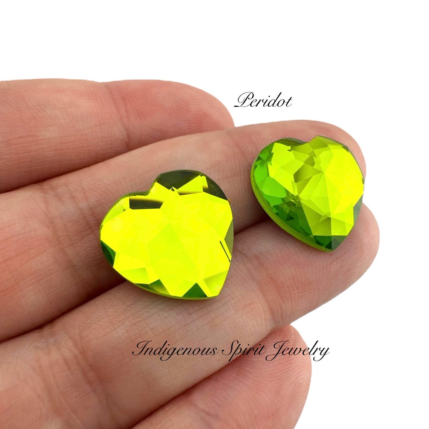 COLLECTION  - 16mm Heart Flower Cut K9 Crystal Cabochons