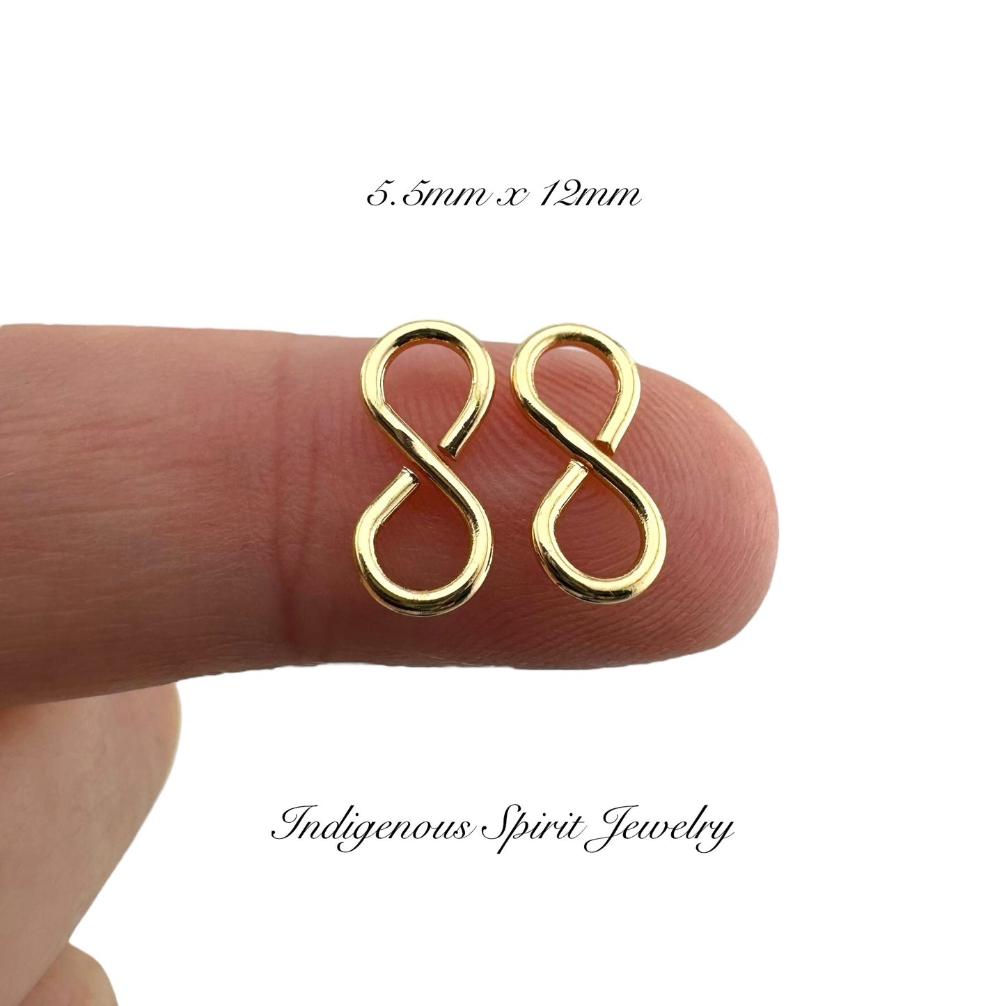 Brass Colour Plated Figure 8 Connectors