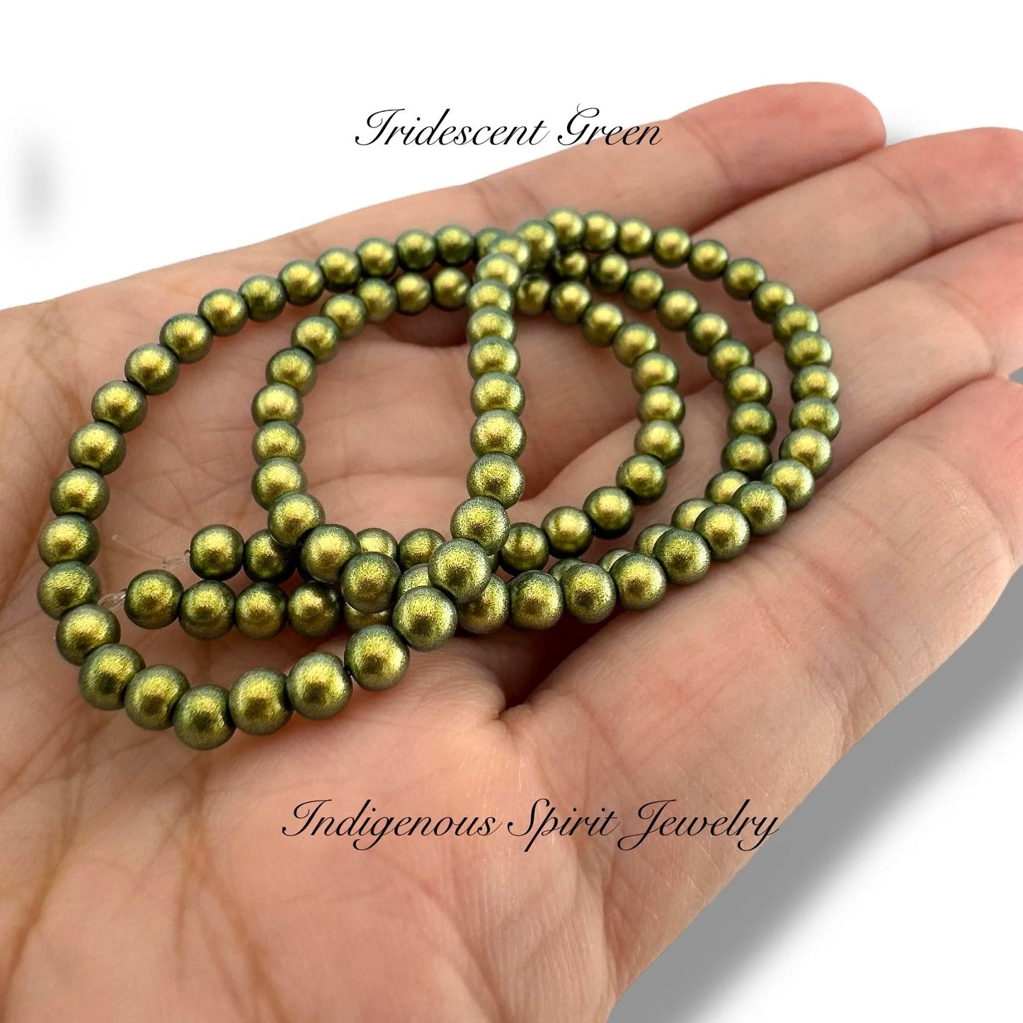 Iridescent Glass Pearl Bead - COLLECTION