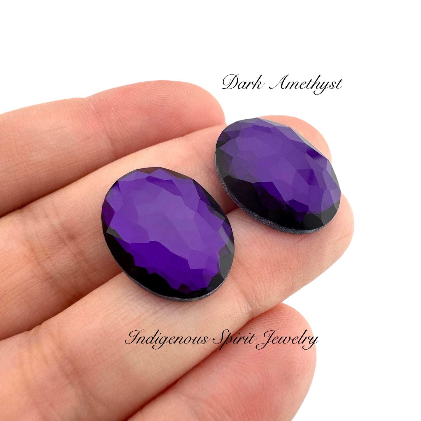 COLLECTION - Oval Flower Cut K9 Crystal Cabochons