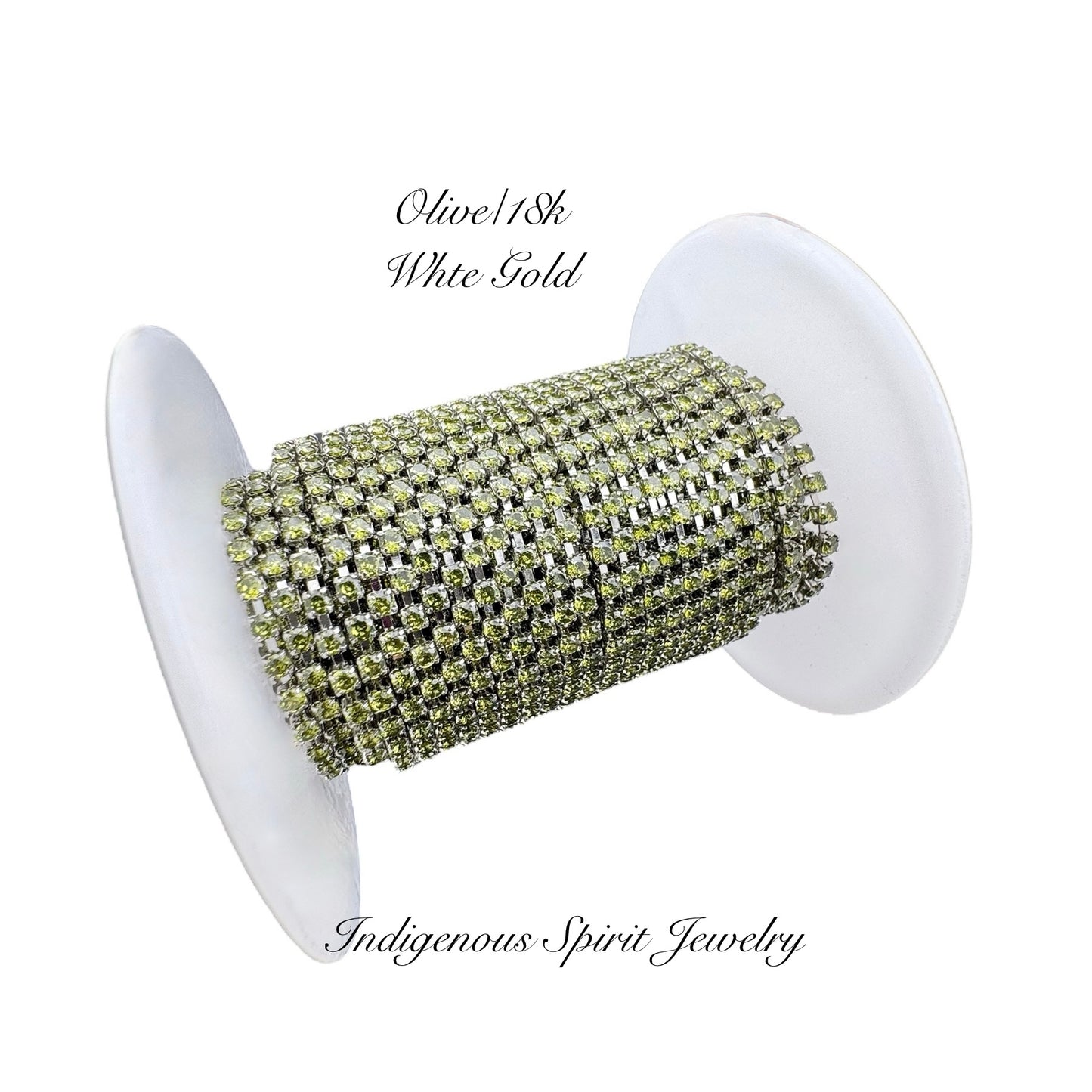 SS6 Circle Style 2 Cubic Zirconia Banding - 18k Gold Plated