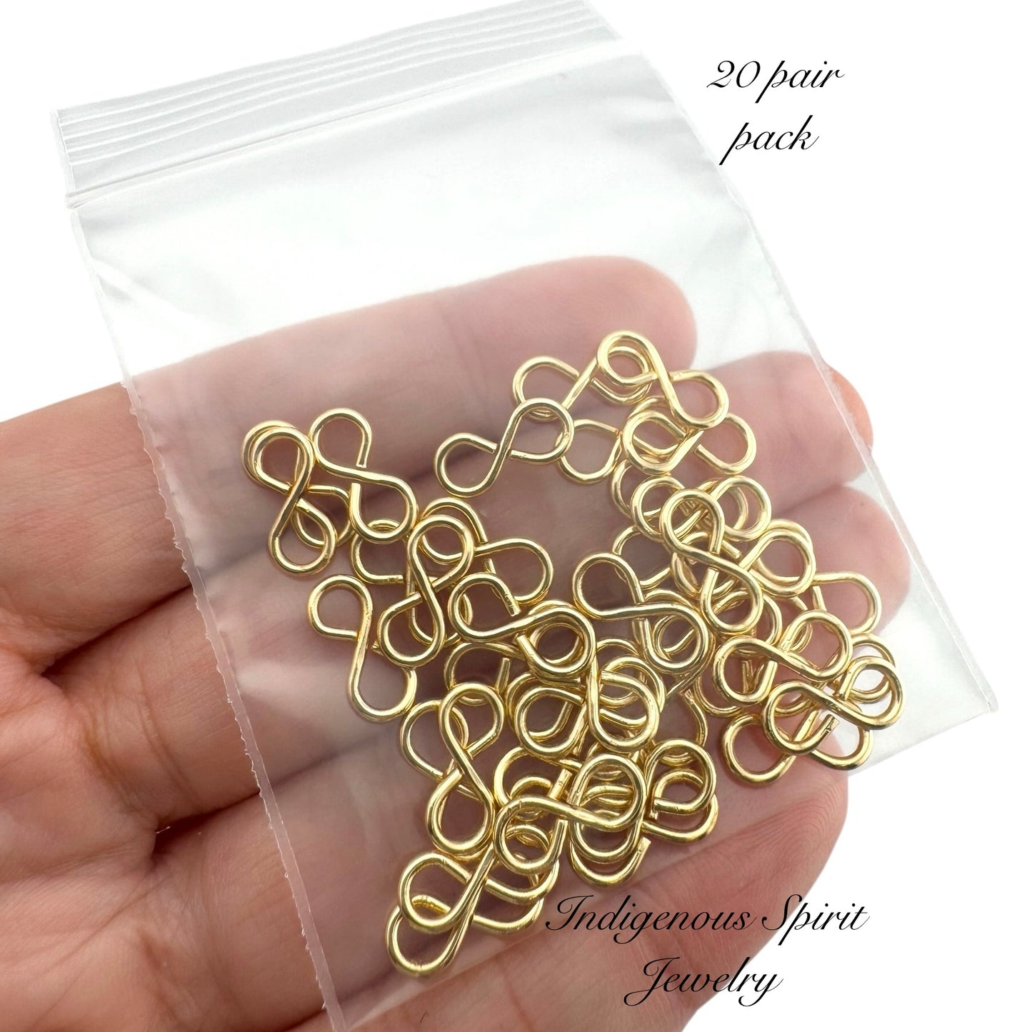 Brass Colour Plated Figure 8 Connectors