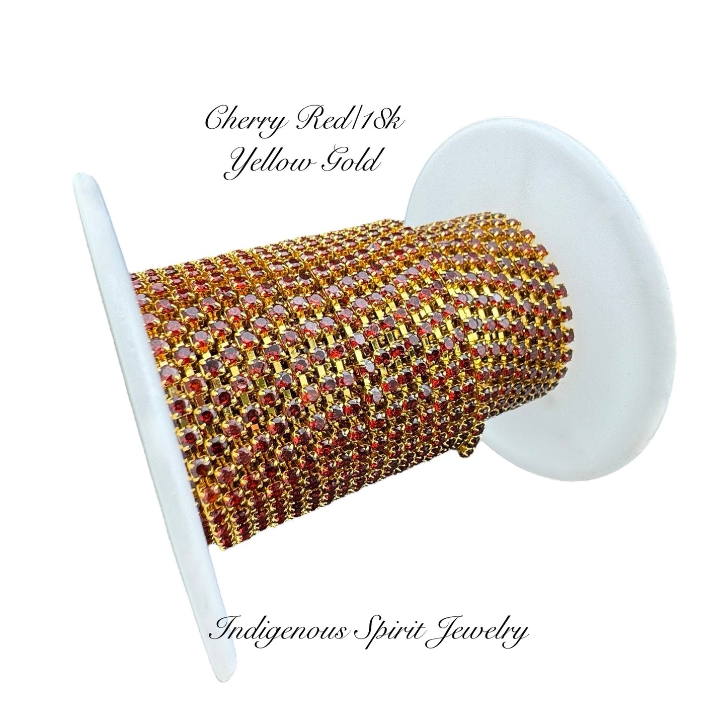 SS6 Circle Style 2 Cubic Zirconia Banding - 18k Gold Plated