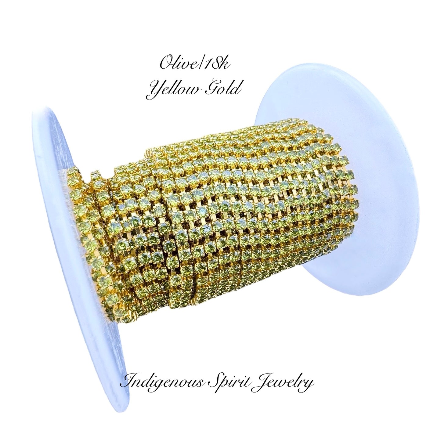 SS6 Circle Style 2 Cubic Zirconia Banding - 18k Gold Plated