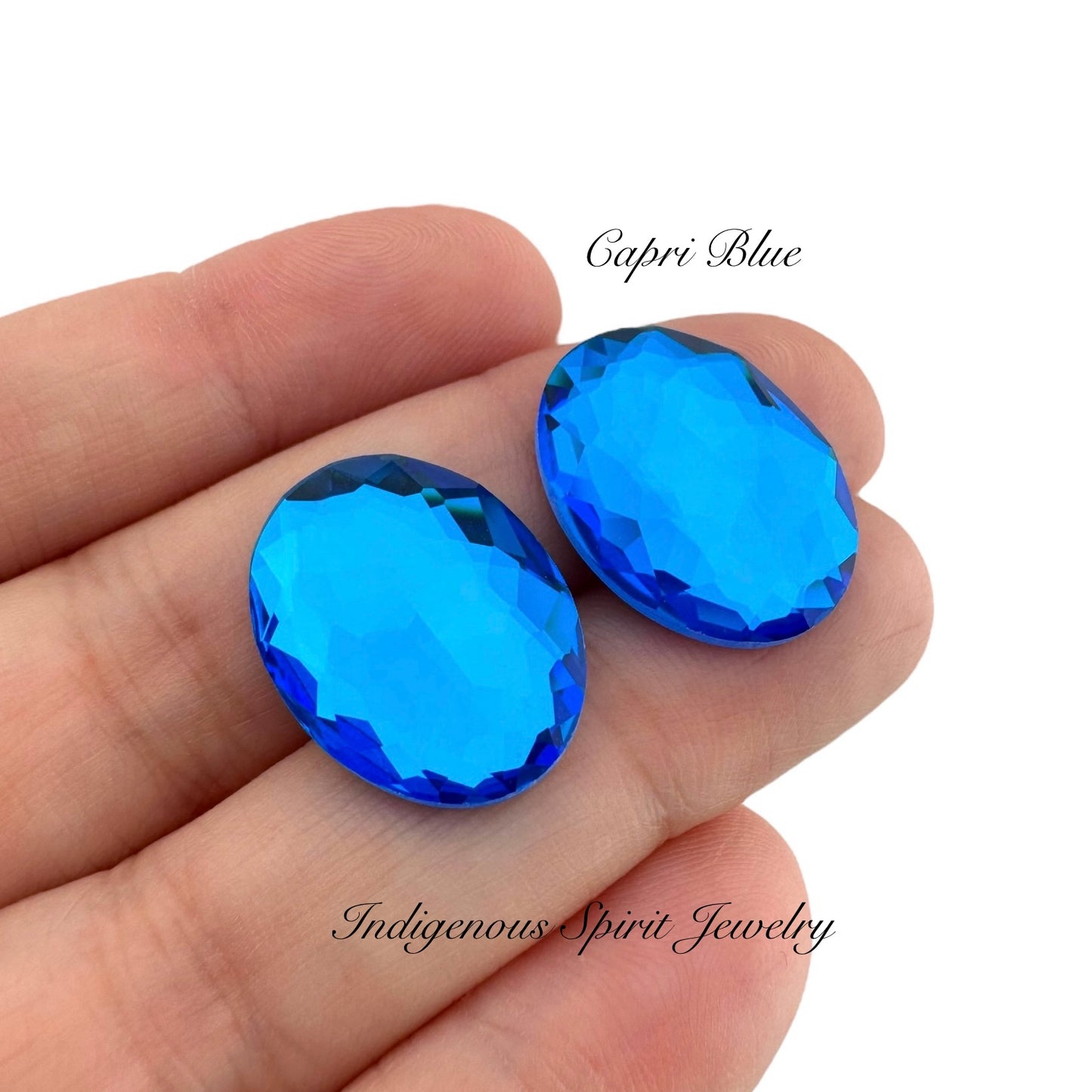 COLLECTION - Oval Flower Cut K9 Crystal Cabochons