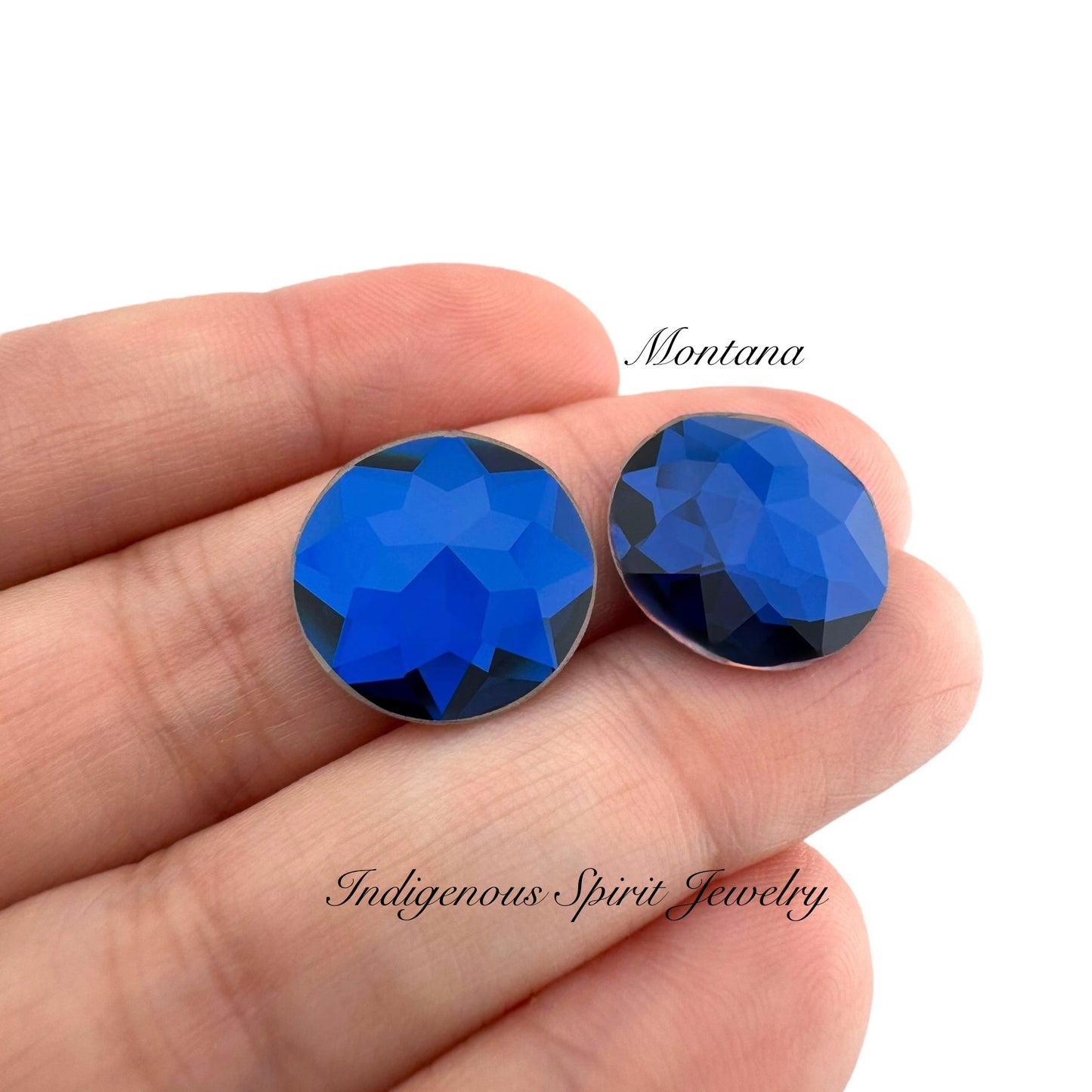 COLLECTION - 16mm Circle Flower Cut K9 Crystal Cabochons