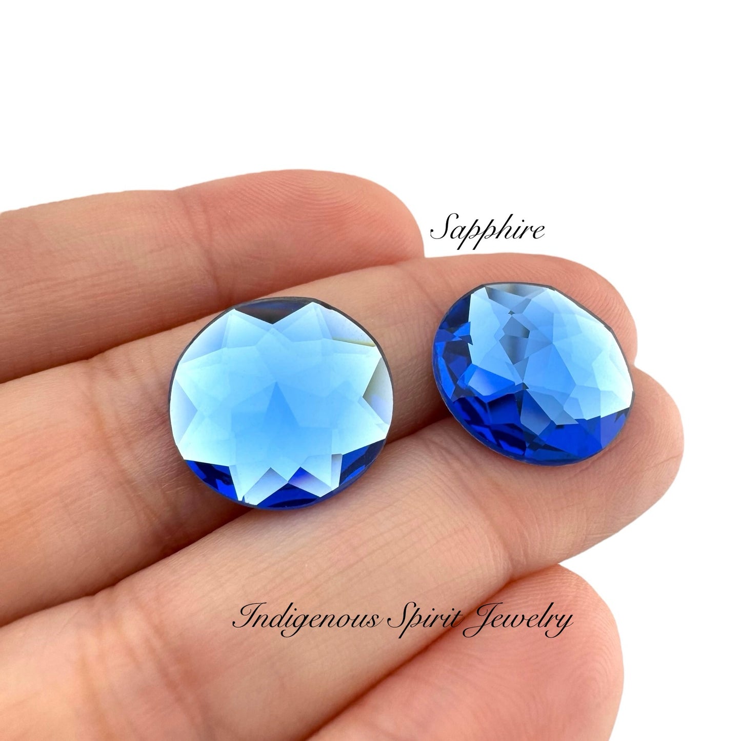 COLLECTION - 16mm Circle Flower Cut K9 Crystal Cabochons