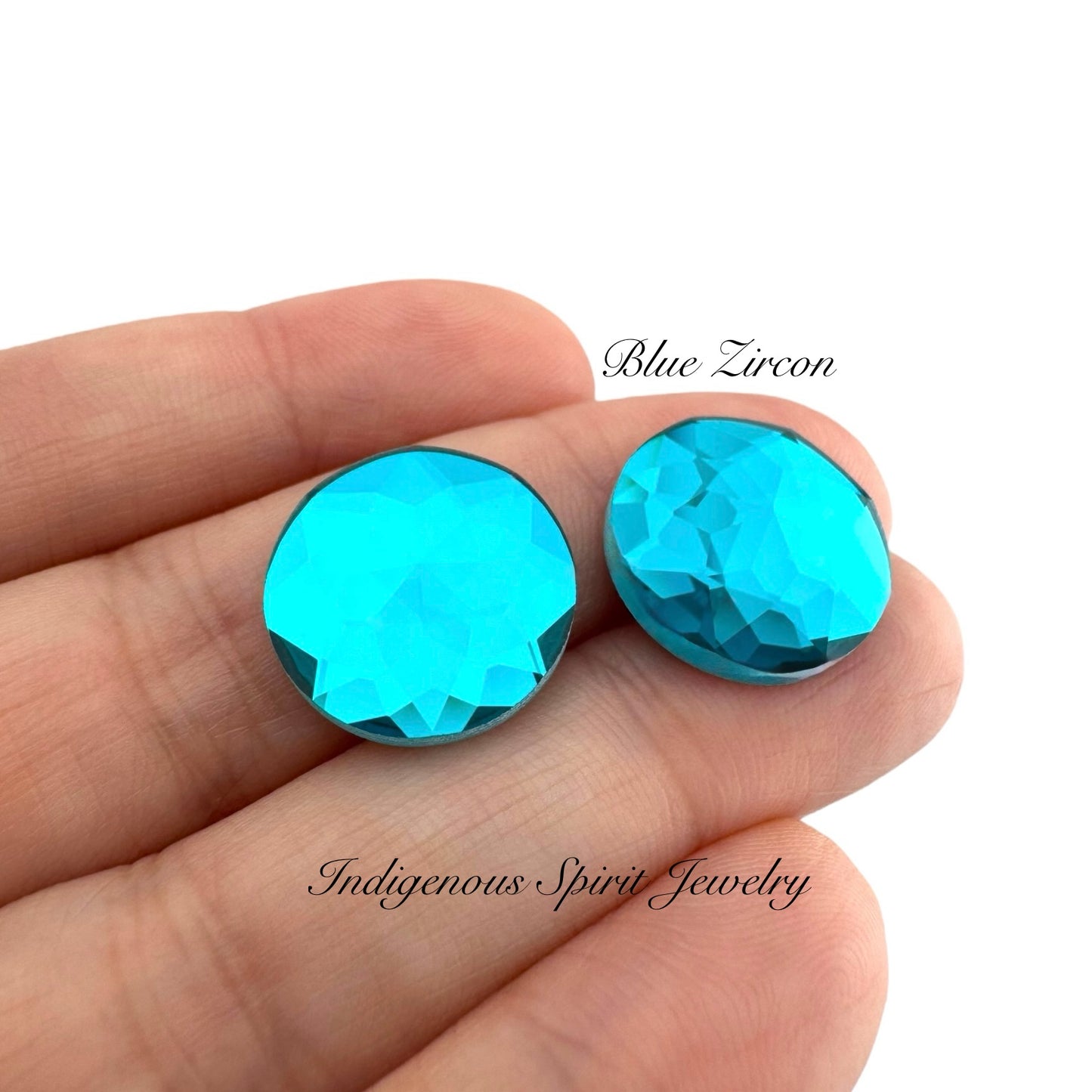 COLLECTION - 16mm Circle Flower Cut K9 Crystal Cabochons