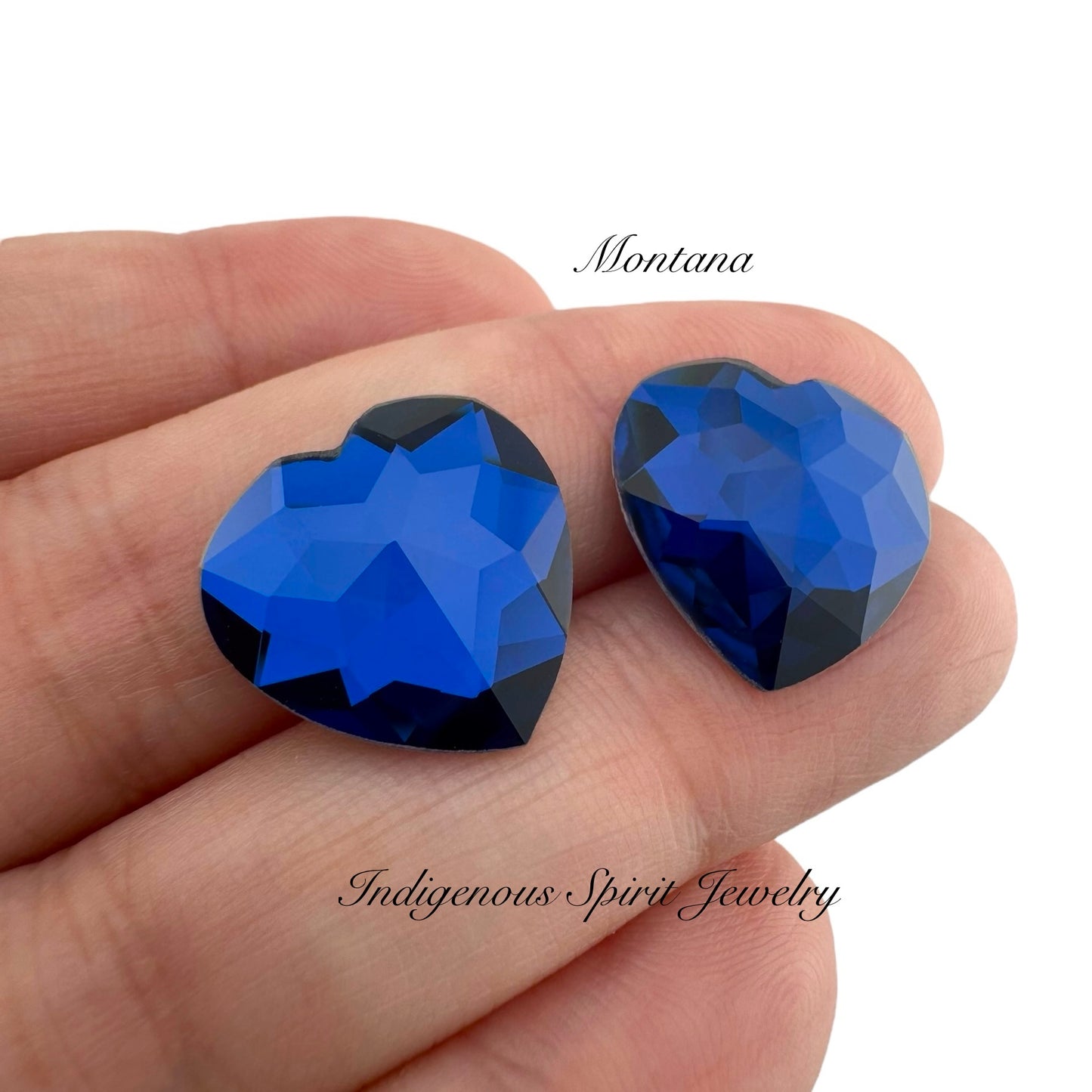 COLLECTION  - 16mm Heart Flower Cut K9 Crystal Cabochons