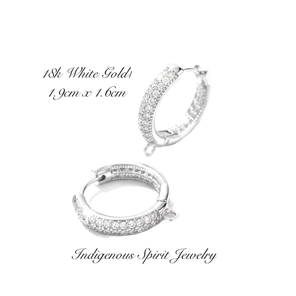 Sleeper Style Huggies - 18k Gold Plated Findings