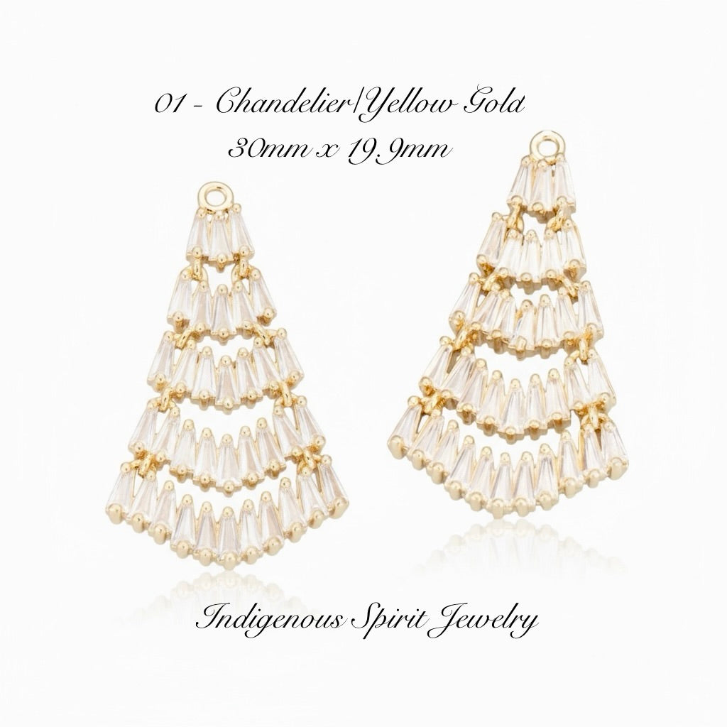 18k Gold Plated Fancy Charm Collection