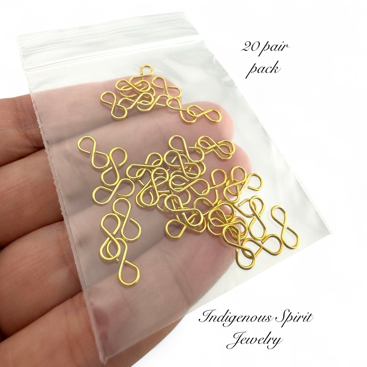 14k Gold Plated Figure 8 Connectors