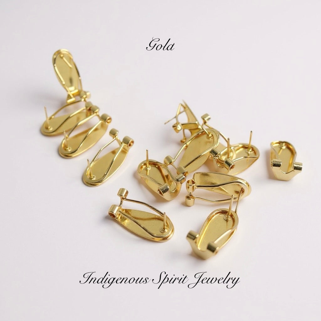 Fingernail Posts - Gold, Silver & Rose Gold Plated