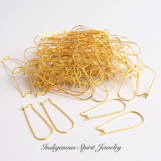 316 Stainless Steel Kidney Hook Findings (Gold Colour)