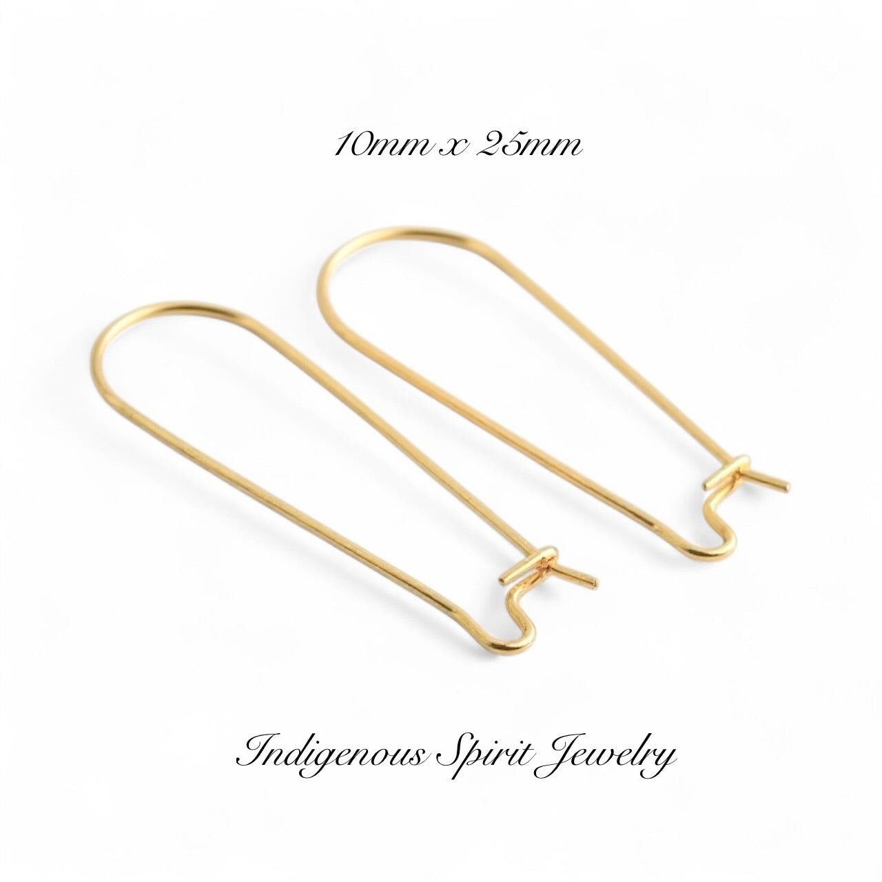 316 Stainless Steel Kidney Hook Findings (Gold Colour)